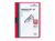 KLEMMAP DURABLE 2200 A4 PL/TR 3MM ROOD artikel afbeelding