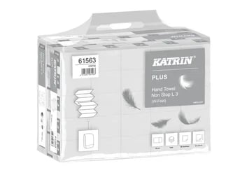 Handdoek Katrin 61563 W-vouw Plus 3laags 24x32cm 25x90st