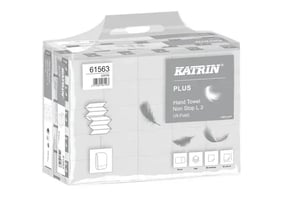 Handdoek Katrin 61563 W-vouw Plus 3laags 24x32cm 25x90st