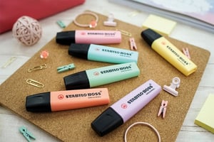 Markeerstift STABILO BOSS Original 70/4 assorti blister à 4 stuks