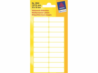 ETIKET AVERY ZWECK 3044 32X10MM 132ST artikel afbeelding