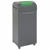 Kringloopmateriaal verzamelaar van plaatstaal, vlamdovend inhoud 75 l, b x h x d = 380x940x320 mm inwerpopening verkeersgroen