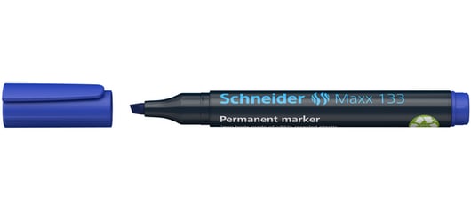 Viltstift Schneider Maxx 133 beitel punt blauw