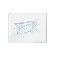 Whiteboard Economy plaatstaal, gelakt (Bordhoogte: 1000 mm; Breedte: 1500 mm; Framedikte: 8 mm; Gewicht: 16.4 kg; Hoogte: 1000 mm)