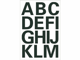 Etiket HERMA 4167 25mm letters A-Z zwart