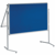 Presentatiebord, inklapbaar textiel blauw / whiteboard b x h = 1200x1500 mm