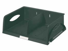 Brievenbak Leitz Sorty standaard A4 maxi dwars zwart