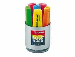 Markeerstift STABILO BOSS Original 70/06 assorti deskset à 6 stuks