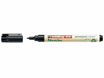 VILTSTIFT EDDING 25 ECO ROND 1MM PERM ZWART artikel afbeelding