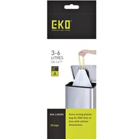 Afvalzak EKO met trekband 3-6 liter type A wit