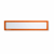Magnetische infohoes voor titels, A4 liggend / A3 staand, 312x60 mm frame oranje, VE = 10 stuks