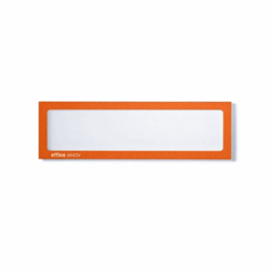 Magnetische infohoes voor titels, A4 staand / A5 liggend, 225x60 mm frame oranje, VE = 10 stuks