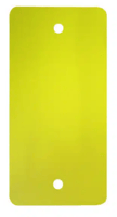 PVC Labels 108 x 54 mm geel