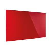 Designbord van glas, magnetisch b x h = 2000x1000 mm kleur intensief rood