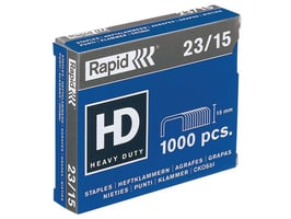 Rapid Standaard Nietjes Nr. 23, Capaciteit 120 vel, 23/15 (doos 1000 stuks)