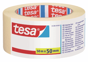 Afplaktape tesa® Economy 50mmx50m geel