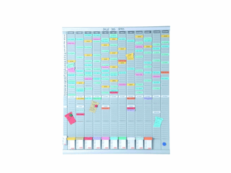 PLANBORD NOBO WEEK/UUR 8 PANELEN MET 24 SLEUVEN artikel afbeelding