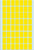 Etiket HERMA 2341 12x18mm geel 1792 stuks