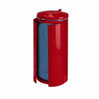 Plaatstalen afvalbak voor inhoud 120 l