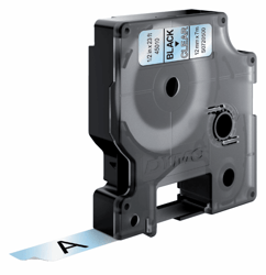 LABELTAPE DYMO 45010 12MMX7M D1 TR/ZWART artikel afbeelding