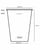Bamboe karton/PLA milkshakebeker 22oz/660ml SUP
