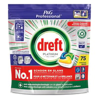 Vaatwastablet Dreft allin1 plat lem/pk75