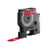 Labeltape Dymo D1 1978366 12mmx3m polyester wit op rood