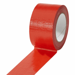 Textiellint, gekleurd, dikte 165 µm lengte 50 m, breedte 50 mm, VE = 18 rollen rood