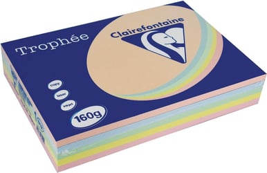 Papier Trophée A4 160g assorti/pk250v