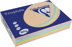 Papier Trophée A4 160g assorti/pk250v