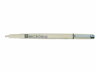 FINELINER SAKURA PIGMA MICRON 03, 0.35MM ZWART artikel afbeelding
