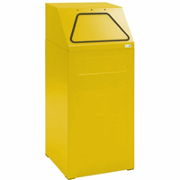 Recyclingcontainer inhoud 65 l, b x h x d = 400x960x380 mm plaatstaal