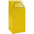 Afvalbak voor kringloopmateriaal inhoud 65 l, b x h x d = 400x960x380 mm plaatstaal, geel RAL 1003