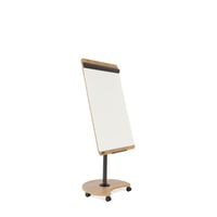 Multifunctionele flip-over NATURAL, verrijdbaar h x b x d = 2000x690x620 mm, frame in houtlook met wielen