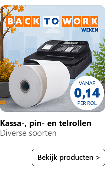 Kassa-, pin- en telrollen