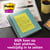 Memoblok Post-it 8645 Super Sticky 203x153mm assorti