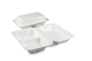 Senza suikerriet menubox rechthoek 2-vaks 230 x 153 x h80mm
