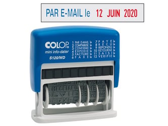 Colop Woorddatumstempel Mini Info-Dater S120/WD - Frans artikel afbeelding