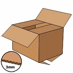 Kartonnen doos extra sterk 450x350x300 mm, bruin, enkelgolf 3 mm, Fefco 0201 [Pallet] artikel afbeelding