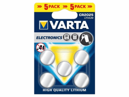 Knoopcel batterij Varta CR2025