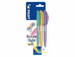 Markeerstift PILOT friXion light soft assorti blister à 3 stuks
