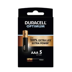 Batterij Duracell Optimum 5xAAA artikel afbeelding