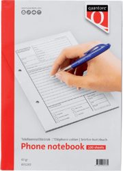 Telefoonnotitieblok Quantore artikel afbeelding