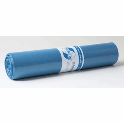 PE-afvalzakken inhoud 120 l, b x h = 700x1100 mm materiaaldikte 37 µm, blauw, VE = 250 stuks