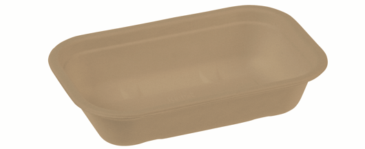 Suikerriet bakje 500ml/20,5x13x4,5cm bruin artikel afbeelding