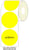 Etiket SPLS 50mm rond geel/rl2000