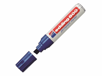 Edding Permanent marker 800 4 - 12 mm, blauw (pak 5 stuks) artikel afbeelding