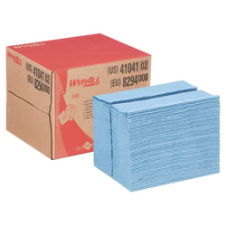 Poetsdoek WypAll X80 PowerClean 1-laags 28,2x42,70cm 160 vel draagdoos blauw 8294