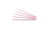 Drinkrietje papier (FSC®) streep roze-wit, ø 8 mm / 24cm