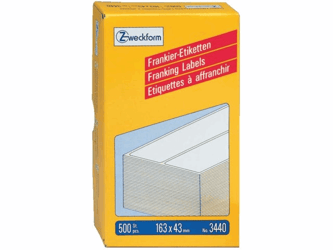 ETIKET AVERY ZWECK 3440 163X43MM 500ST artikel afbeelding